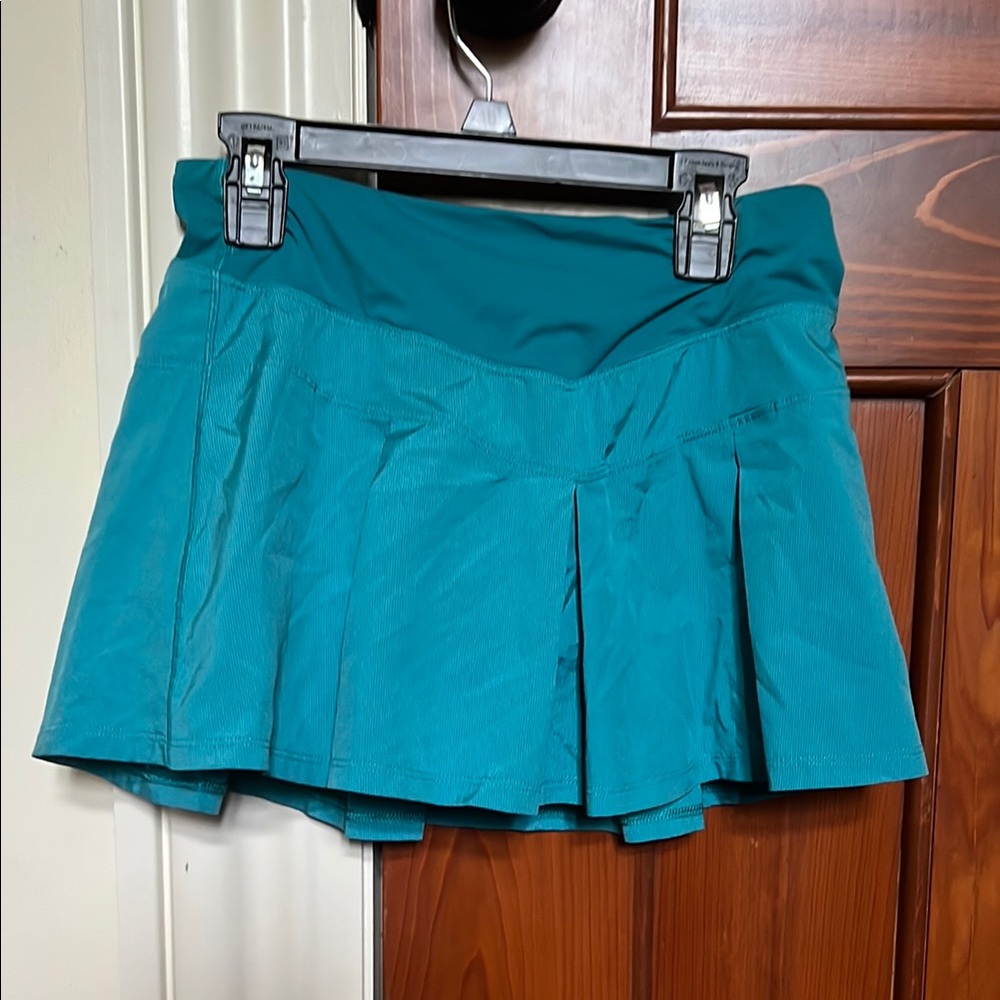 Teal Pleated Skirt